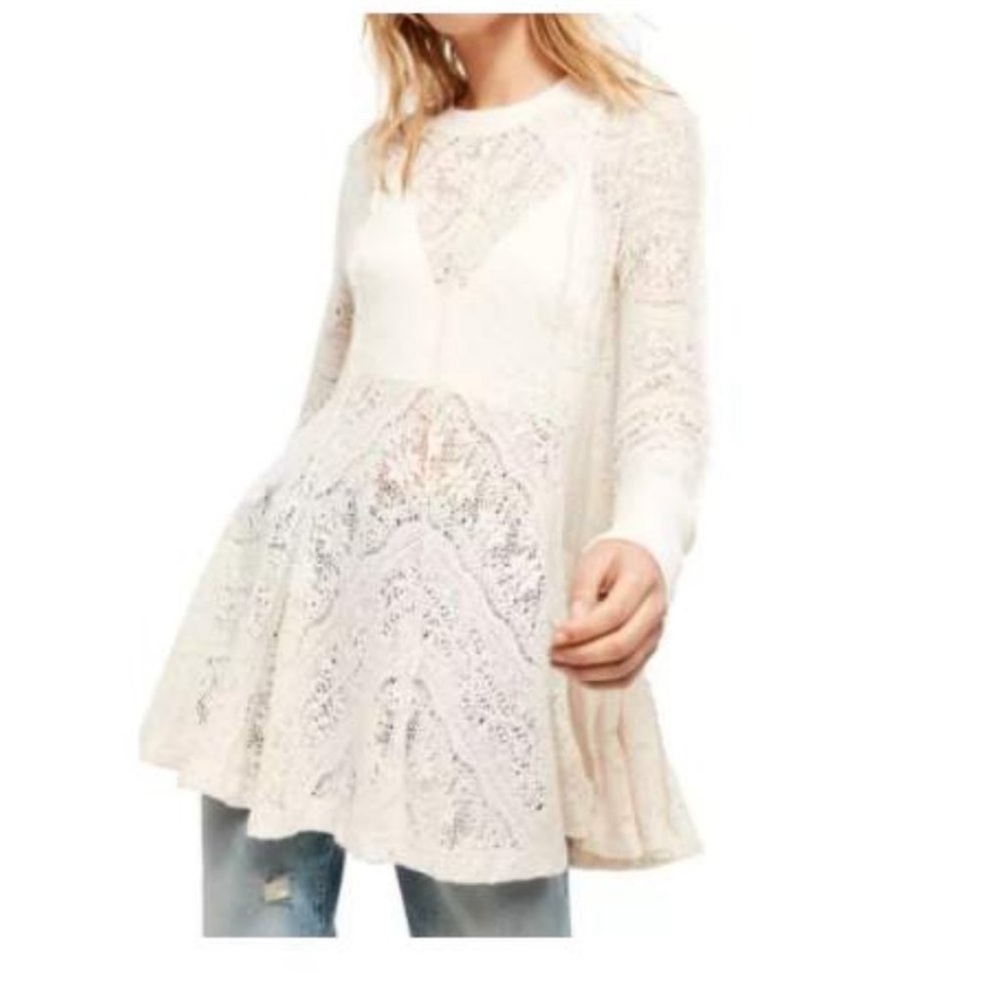 NWT Free People Coffee in the Morning Tunic - Medium